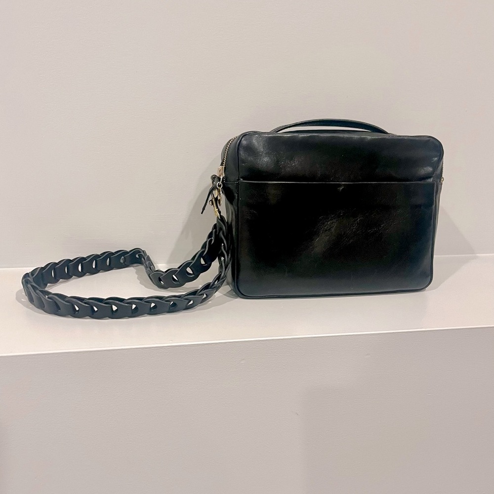 Clare V. Black Mirabel Crossbody Bag